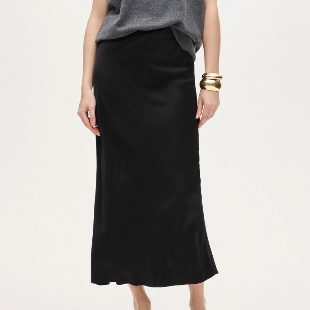 J. Crew New Gwyneth Slip Skirt in Viscose Charmeuse 4 - Picture 2 of 5